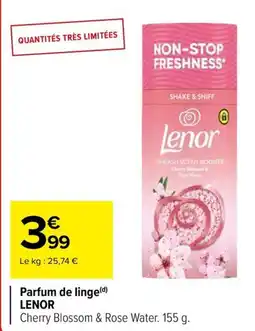Carrefour Parfum de linge lenor offre