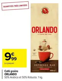 Carrefour Café grains orlando offre