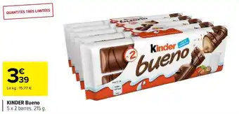 Carrefour Kinder bueno offre
