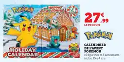 Super U Calendrier de l'avent pokemon offre