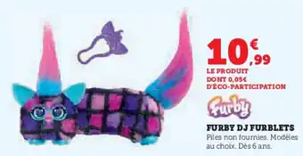Super U Furby dj furblets offre