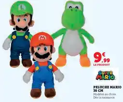 Super U Peluche mario offre