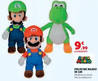 Super U Peluche mario offre