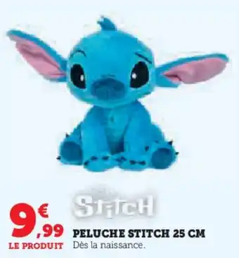 Super U Peluche stitch 25 cm offre