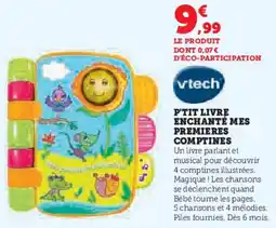 Super U P'tit livre enchanté mes premieres comptines offre