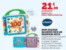 Super U Mon imagier bilingue mes 100 premiers mots offre