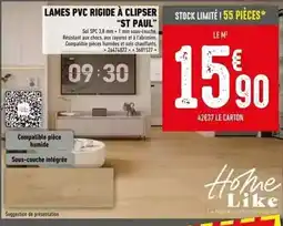 Batkor Spc - lames pvc rigide à clipser offre
