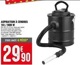 Batkor Dim - aspirateur à cendres 18l 1000w offre
