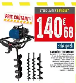Batkor Scheppach - tarrière thermique offre