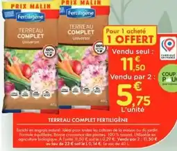 Point Vert Fertiligène - terreau complet offre