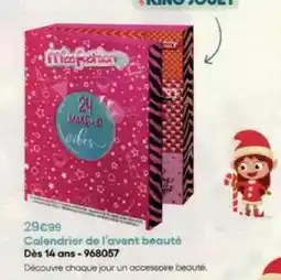 King Jouet Avent - calendrier de l'avent béauté dès 14 ans offre