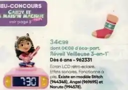 King Jouet Réveil veilleuse 3-en-1 dès 6 ans-962331 offre