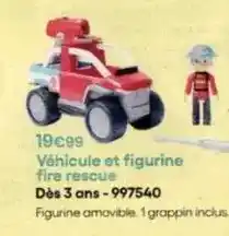King Jouet Véhicule et figurine fire rescue dès 3 ans-997540 offre