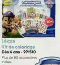 King Jouet Kit de coloriage dés 4 ans-991510 offre