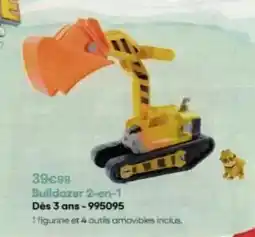 King Jouet Bulldozer 2-en-1 dès 3 ans offre