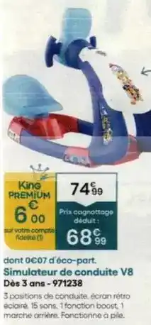 King Jouet King - deodorant offre
