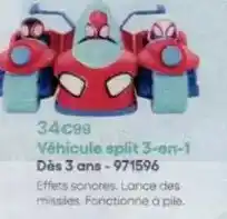King Jouet Véhicule split 3-en-1 dès 3 ans-971596 offre