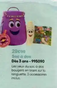 King Jouet Sac à dos dès 3 ans-995090 offre