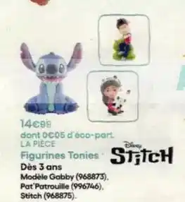 King Jouet Stitch - figurines tonies dès 3 ans offre