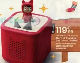 King Jouet Coffret tonieaux offre