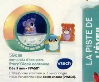 King Jouet Vtech - story clock conteuse dès 3 ans-994501 offre