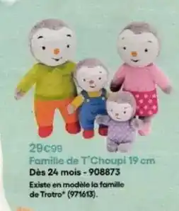 King Jouet Famille de t'choupi 19 cm dés 24 mois - 908873 offre