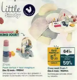 King Jouet Smoby - cosy seat 3-en-1 dès 6 mois - oz92944 offre