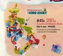 King Jouet King - 2 coffrets marble rush dés 4 ans-994535 offre