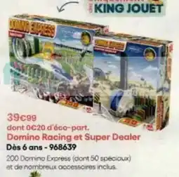 King Jouet King - domino racing et super dealer dès 6 ans-968639 offre