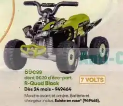 King Jouet R-quad black offre