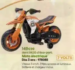King Jouet Moto électrique offre