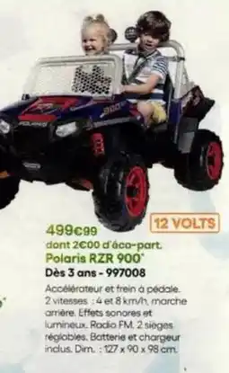 King Jouet Polaris - rzer 900 dès 3 ans-99708 offre