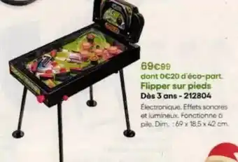 King Jouet Dim - flipper sur pieds des 3 ans-212804 offre