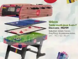 King Jouet Dim - table multi-jeux 4-en-1 dès 6 ans-952709 offre