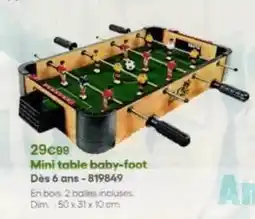 King Jouet Dim - mini table baby-foot offre