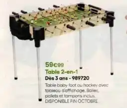 King Jouet Table 2-en-1 dès 3 ans-989720 offre