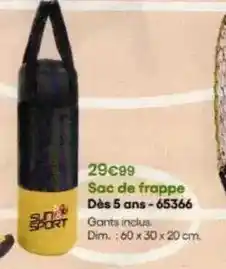 King Jouet Dim - sac de frappe dès 5 ans-65366 offre