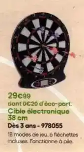 King Jouet Cible électronique 38 cm offre