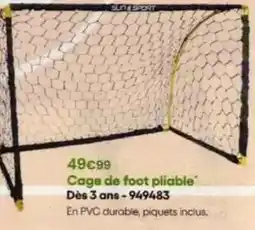 King Jouet Sun - cage de foot pliable dès 3 ans-949483 offre