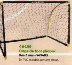 King Jouet Sun - cage de foot pliable dès 3 ans-949483 offre