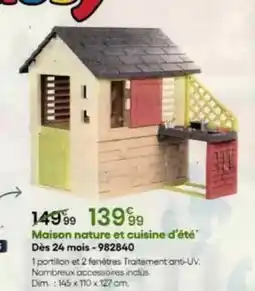 King Jouet Dim - maison nature et cuisine d'été dès 24 mois 982840 offre