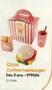 King Jouet Coffret hamburger dès 3 ans offre
