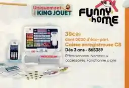 King Jouet King - calsse enregistreuse cb des 3 ans-865339 offre