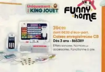 King Jouet King - calsse enregistreuse cb des 3 ans-865339 offre