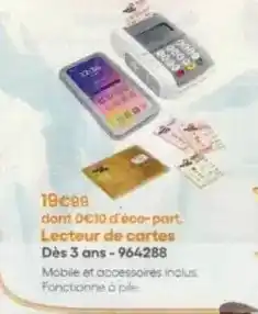 King Jouet Lecteur de cartes offre