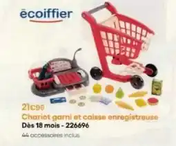 King Jouet Écoiffier - chariot garni et caisse enregistreuse offre