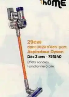 King Jouet Dyson - aspirateur dès 3 ans-751540 offre