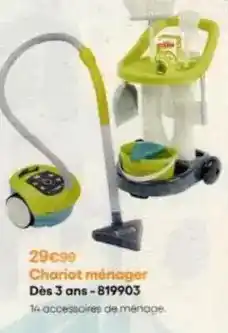 King Jouet Chariot ménager dès 3 ans offre
