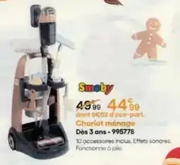 King Jouet Smoby - chariot ménage dés 3 ans offre