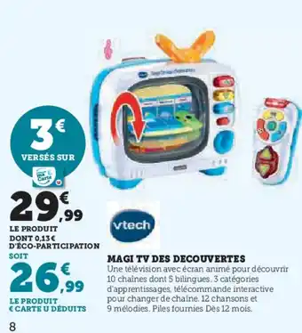 Super U Magi tv des decouvertes offre